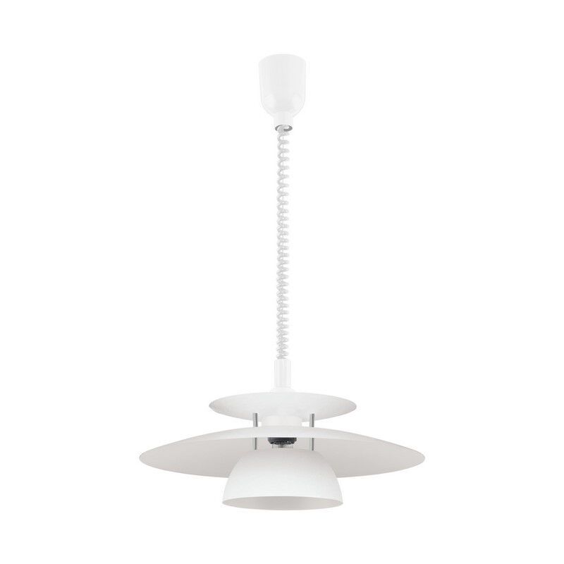 Witte design hanglamp staal, Lariana