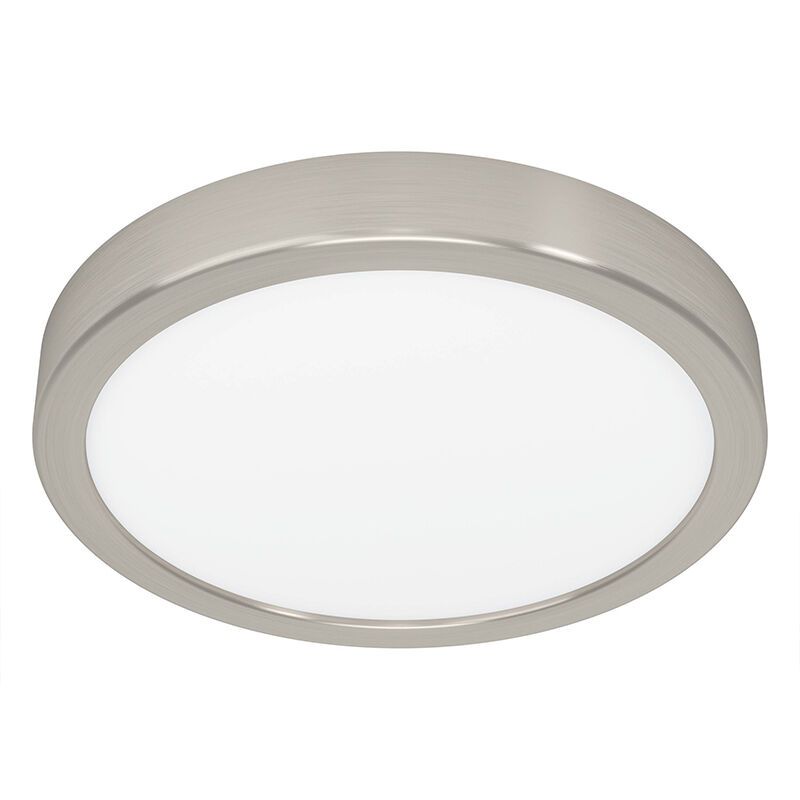 Nikkelen plafonnière staal, Geraldo, 17W, 3000K LED