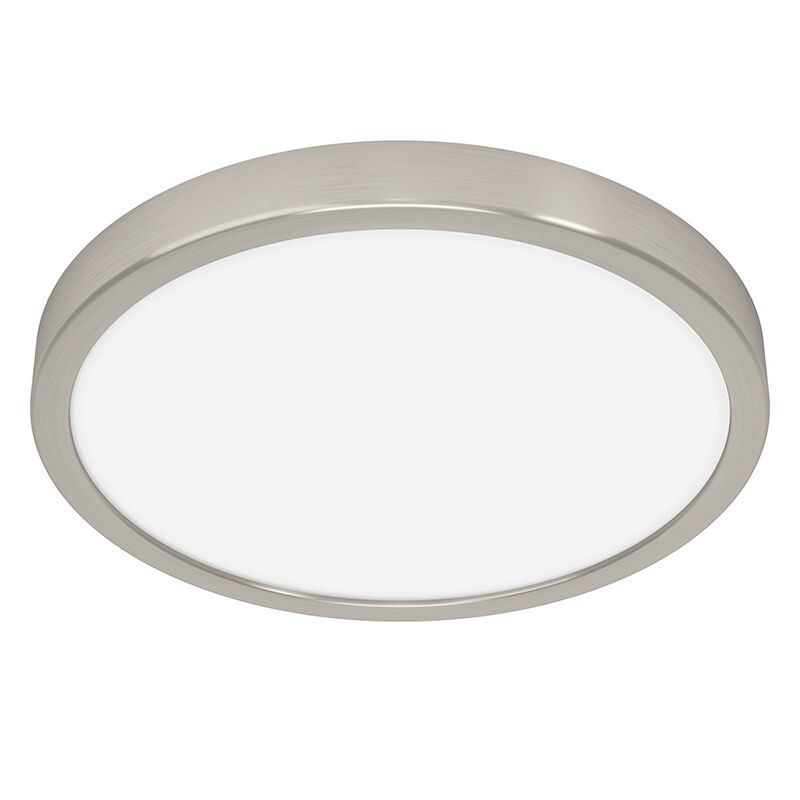 Nikkelen plafonnière kunststof, Geraldo, 20,5W, 3000K LED