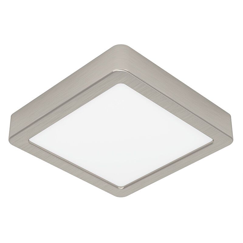 Nikkelen plafonnière kunststof, Geraldo, 11W, 3000K LED