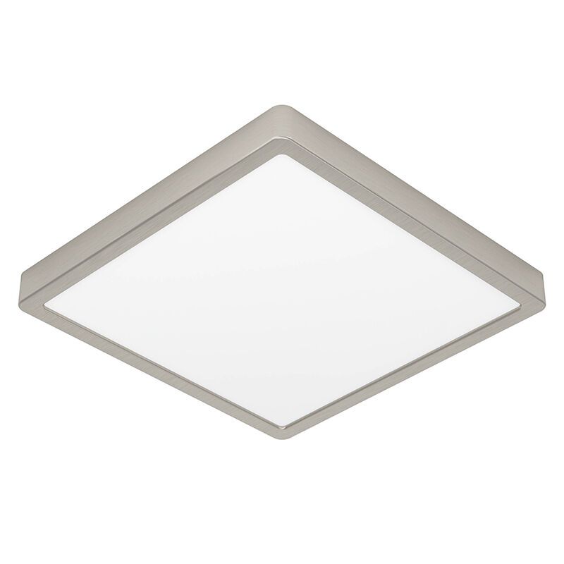 Nikkelen plafonnière kunststof, Geraldo, 20,5W, 3000K LED