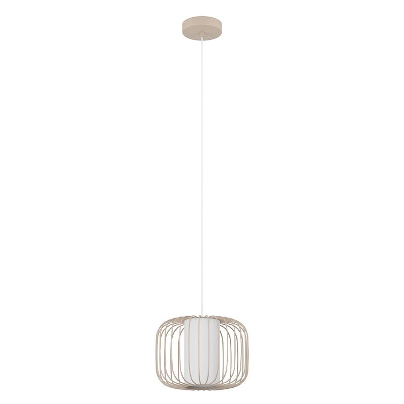 Beige industriële hanglamp aluminium, Safira
