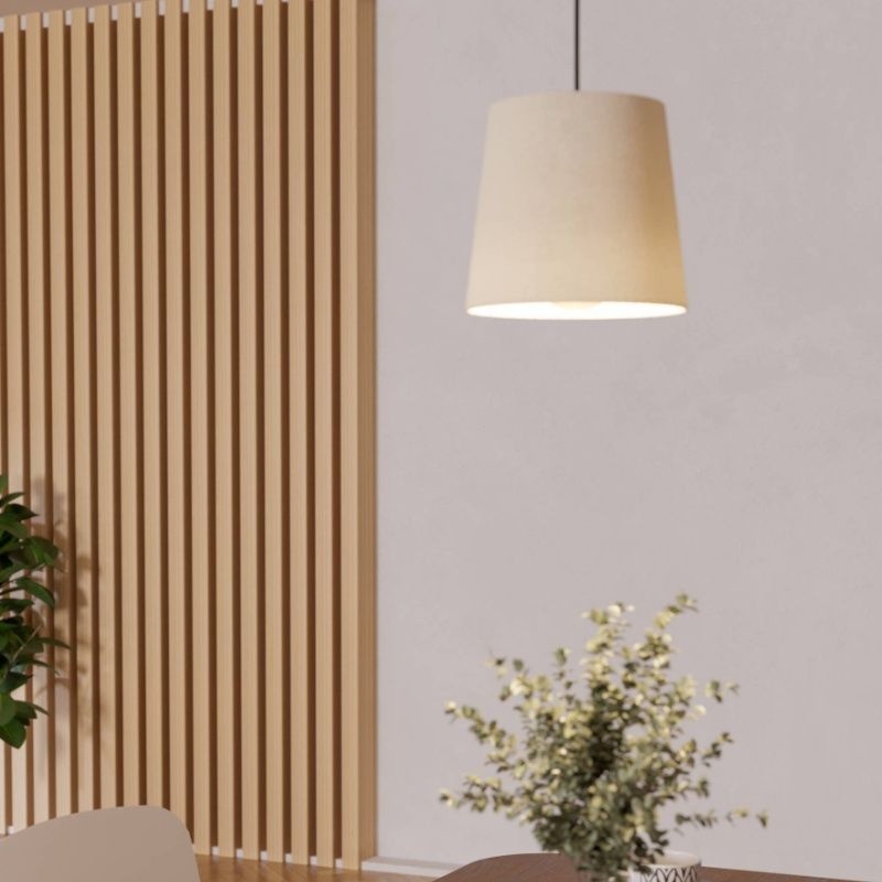 Zwarte moderne hanglamp stof, Siham Zwarte moderne hanglamp stof, Siham
