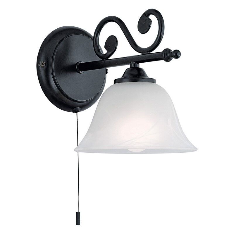 Malage wandlamp Landelijk / Klassiek Zwart / Wit