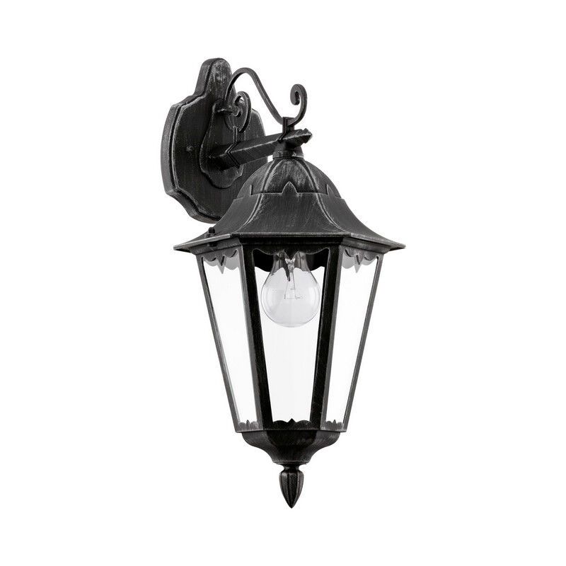Zwarte klassieke buitenlamp aluminium, Leanna, IP44