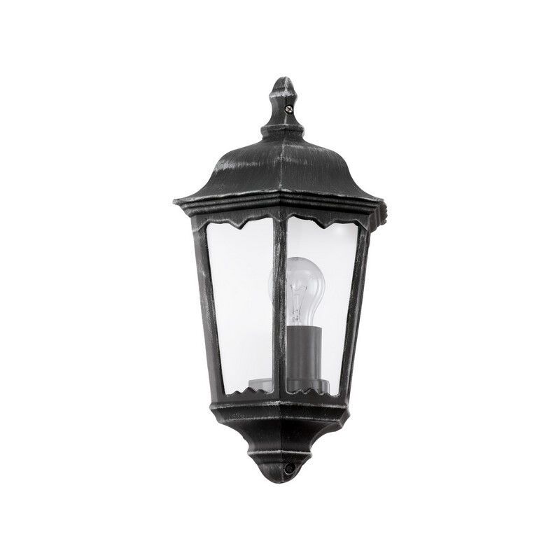 Zwarte klassieke buitenlamp aluminium, Leanna, IP44
