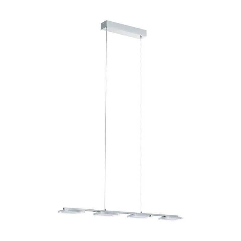 Chromen moderne hanglamp kunststof, Pace, 5W, 3000K LED