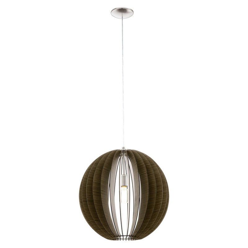 Bruine landelijke hanglamp hout, Bergama Bruine landelijke hanglamp hout, Bergama