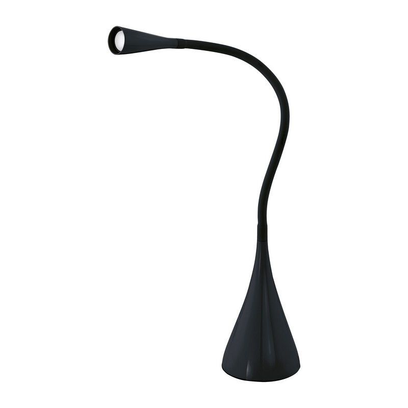 Zwarte moderne bureaulamp kunststof, Lieselot, met touchdimmer Zwarte moderne bureaulamp kunststof, Lieselot, met touchdimmer