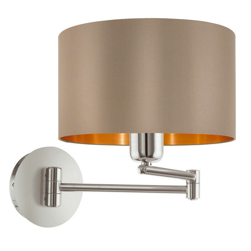Gouden moderne wandlamp stof, Terme, met schakelaar