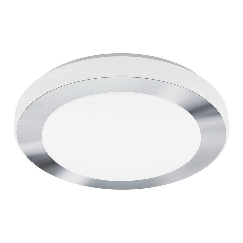 Chromen plafondlamp kunststof, Amina, 16W, 3000K LED, IP44 Chromen plafondlamp kunststof, Amina, 16W, 3000K LED, IP44