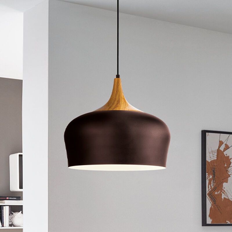 Bruine moderne hanglamp metaal, Annemarije Bruine moderne hanglamp metaal, Annemarije