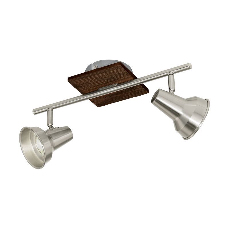 Bruine landelijke plafondspot, Olmo, staal Bruine landelijke plafondspot, Olmo, staal