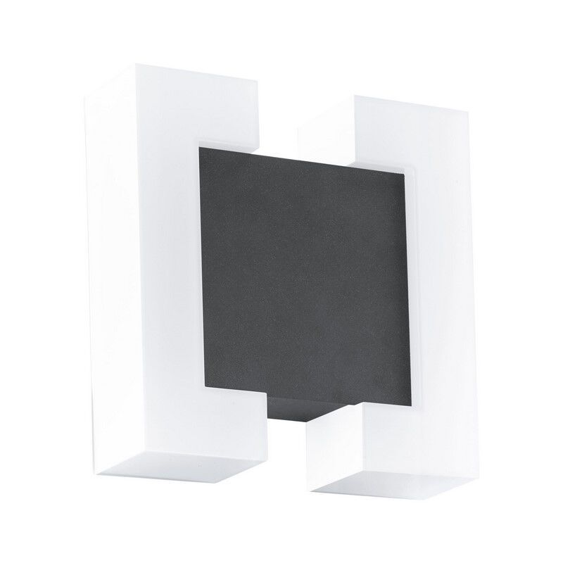 Antraciete buitenlamp kunststof, Bartel, IP44