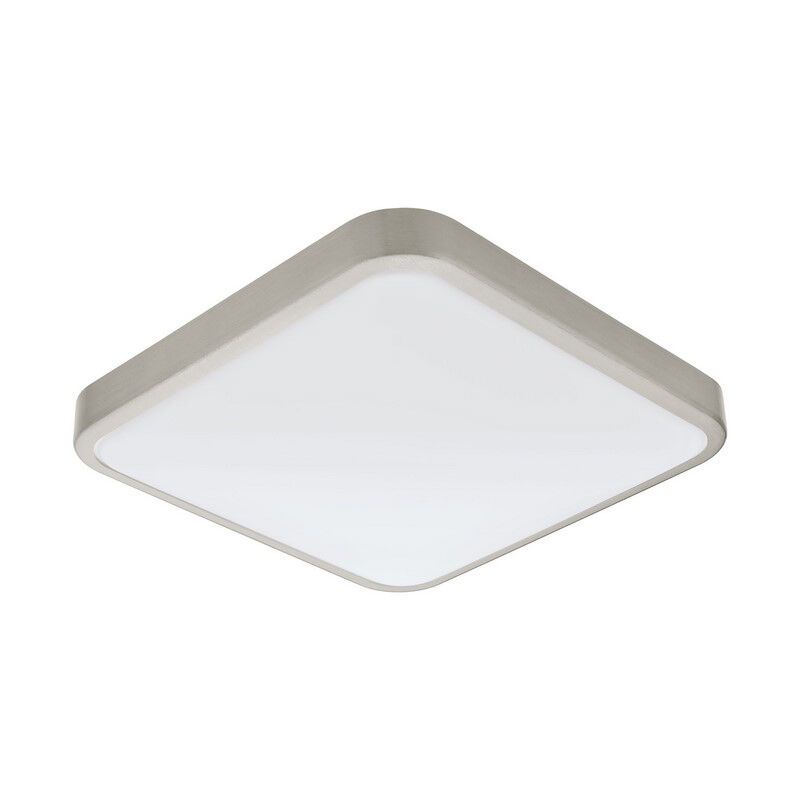 Nikkelen wandlamp kunststof, Beyza, 16W, 3000K LED, IP44