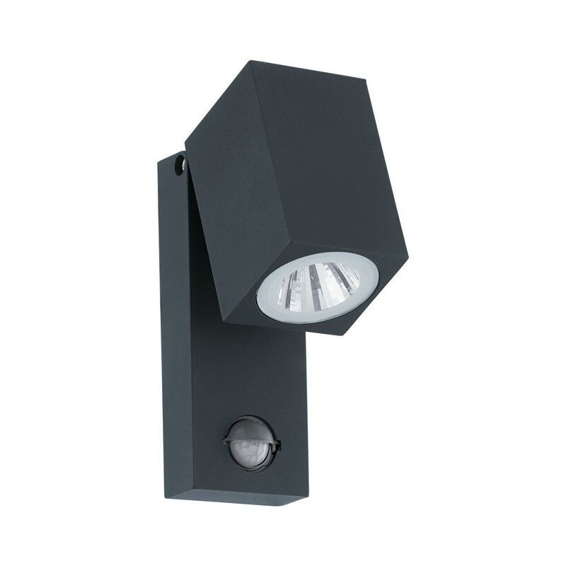 Antraciete buiten wandlamp met bewegingssensor aluminium, Davey, IP44