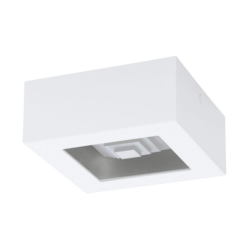 Witte moderne plafonniere, Olger, staal, 6w 3000K (warm wit) LED