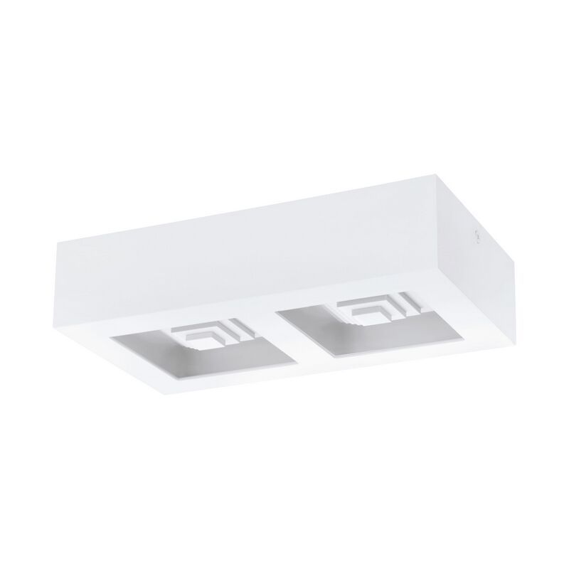 Witte moderne plafonniere, Olger, staal, 6w 3000K (warm wit) LED Witte moderne plafonniere, Olger, staal, 6w 3000K (warm wit) LED