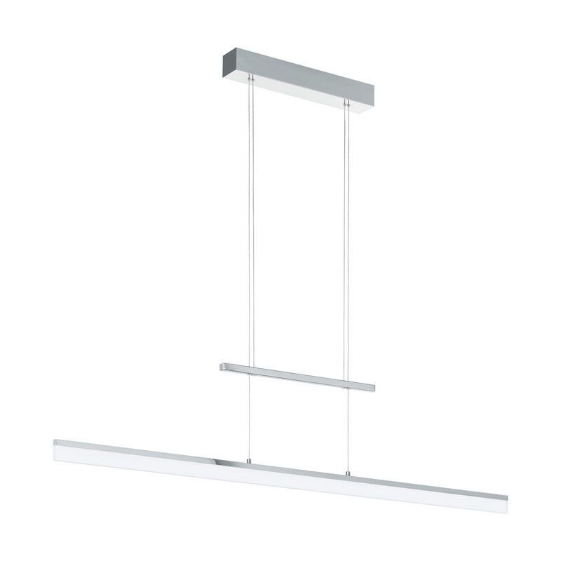 Chromen moderne hanglamp kunststof, Cassandra, 13W, 3000K LED