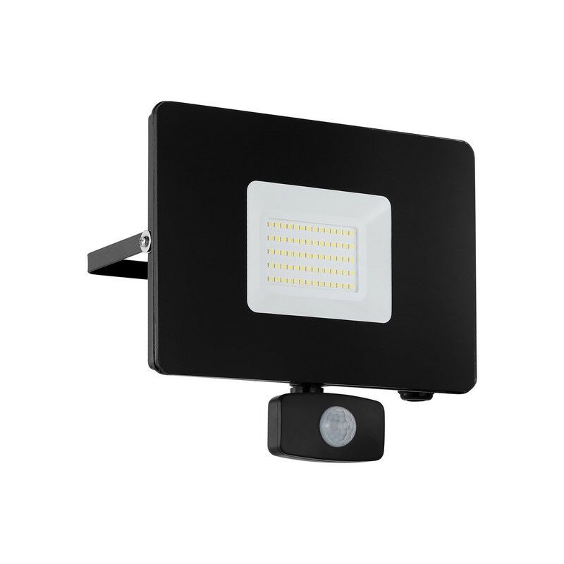 Zwarte buiten wandlamp met bewegingssensor aluminium, Joey, IP44