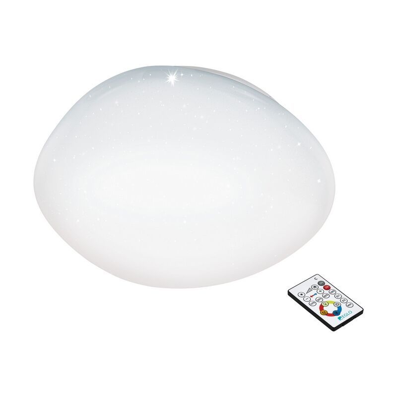 Witte plafonniere Tyrell, staal, met verstelbare lichtkleur