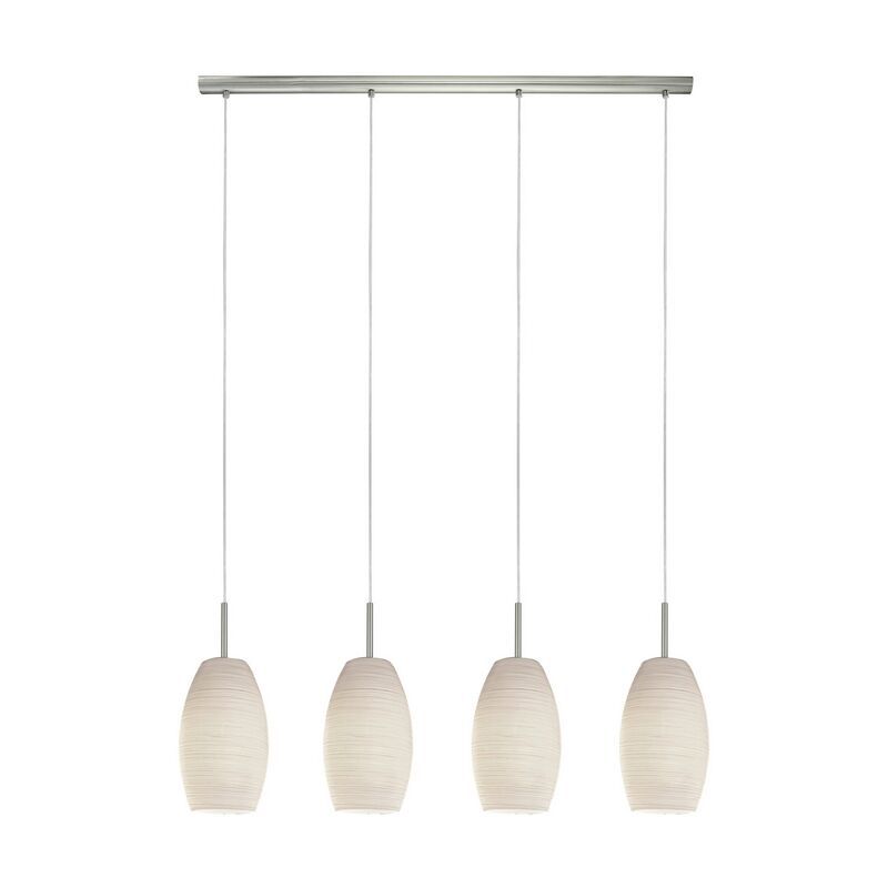 Witte design hanglamp glas, Angelino