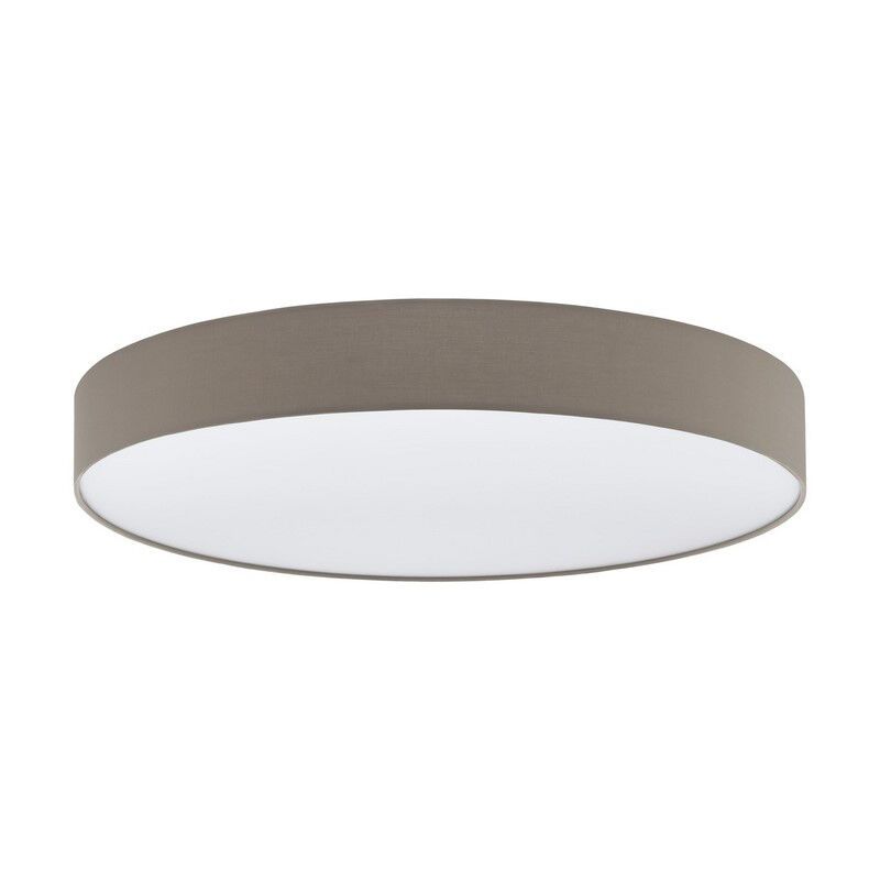 Taupe moderne plafondlamp, Sila, 60W, warm tot koud wit verstelbare LED, met afstandsbediening