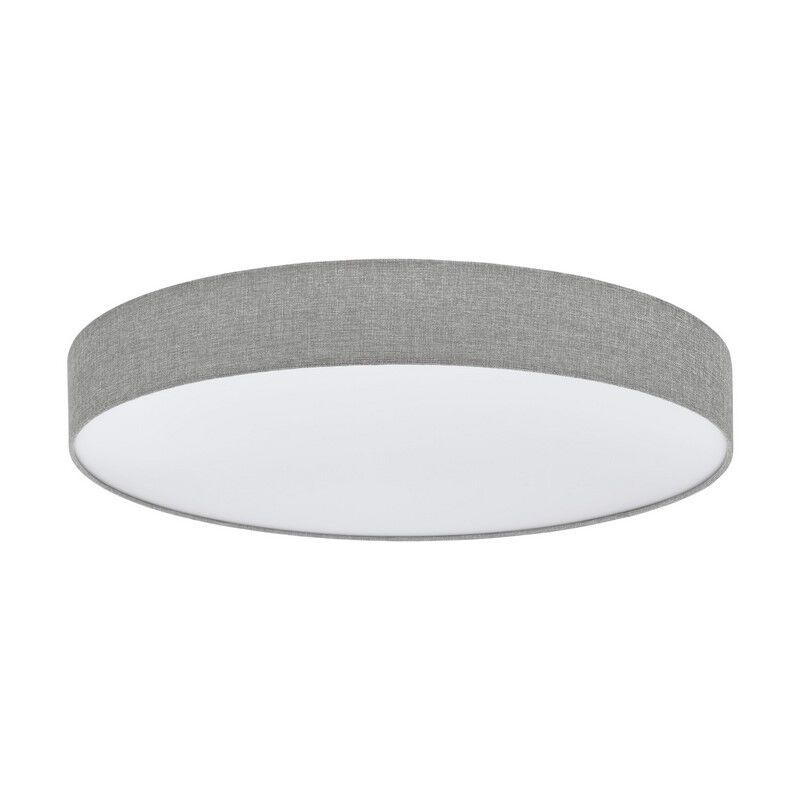 Grijze moderne plafondlamp, Sila, 60W, warm tot koud wit verstelbare LED, met afstandsbediening