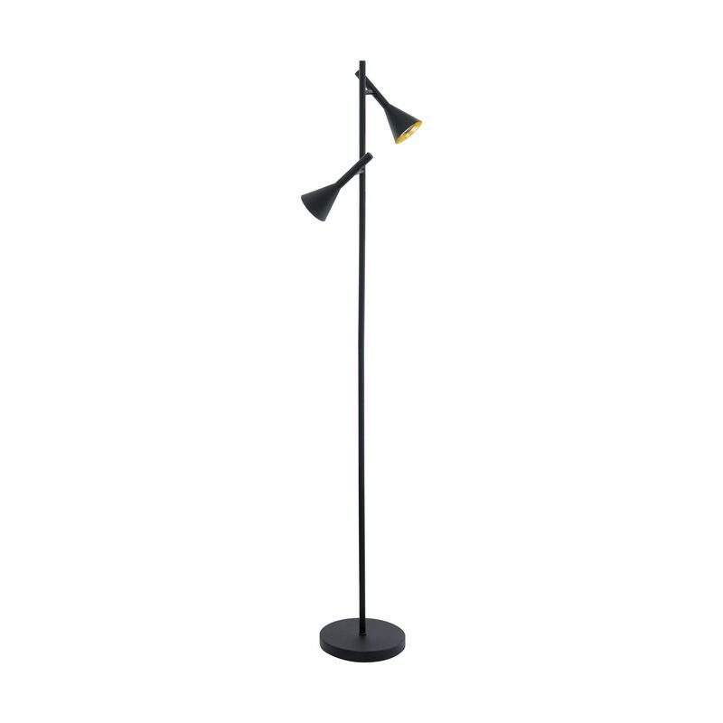 Zwarte vloerlamp Marielle, staal Zwarte vloerlamp Marielle, staal