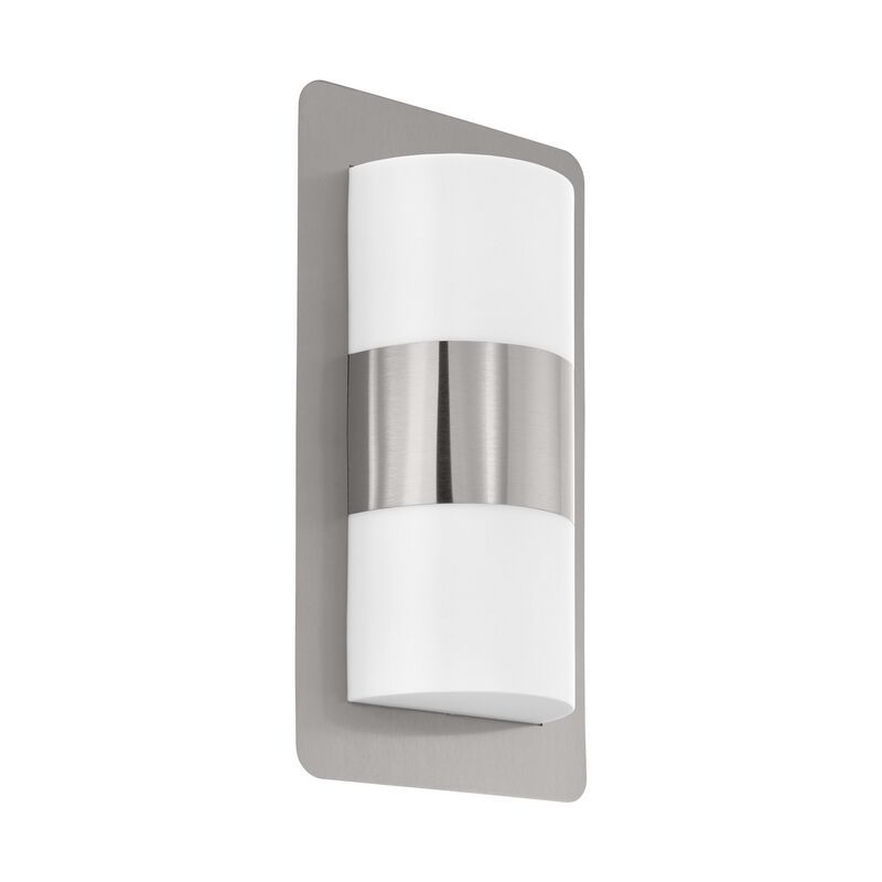Zilveren moderne buitenlamp rvs, Maika, IP44 Zilveren moderne buitenlamp rvs, Maika, IP44