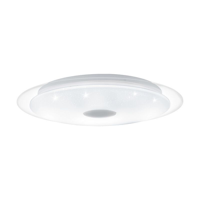 Witte plafonniere Dunya, staal, met verstelbare lichtkleur