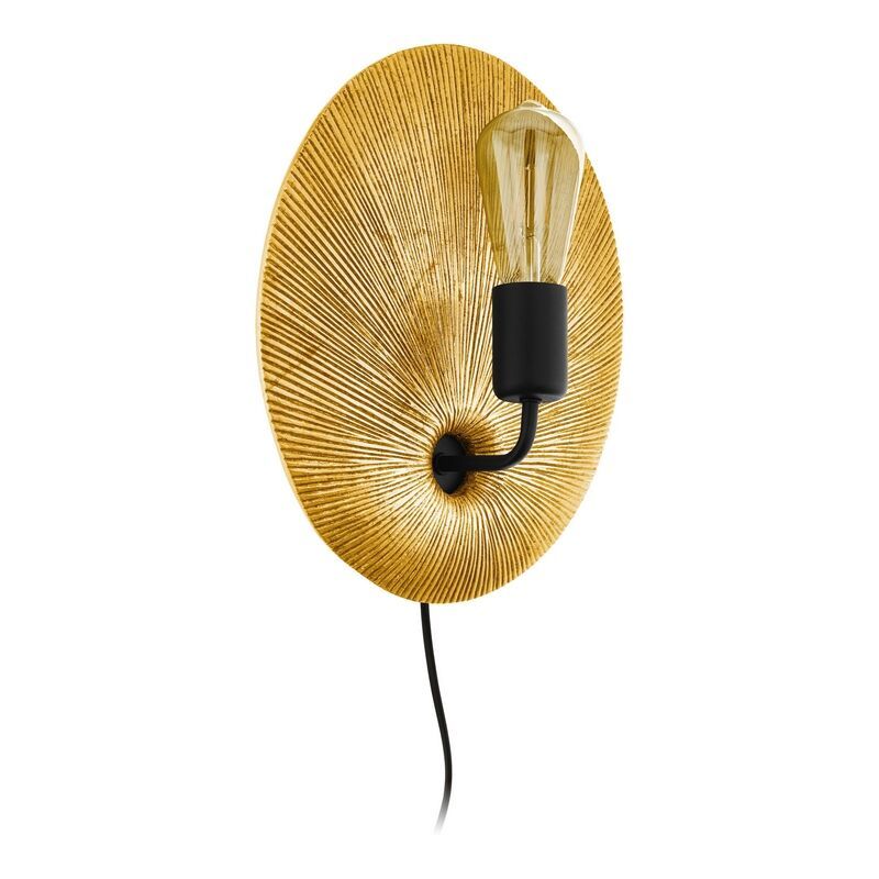 Gouden moderne wandlamp, Paschalis, kunststof