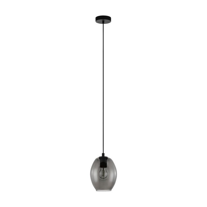 Retro hanglamp rookglas, Lucian