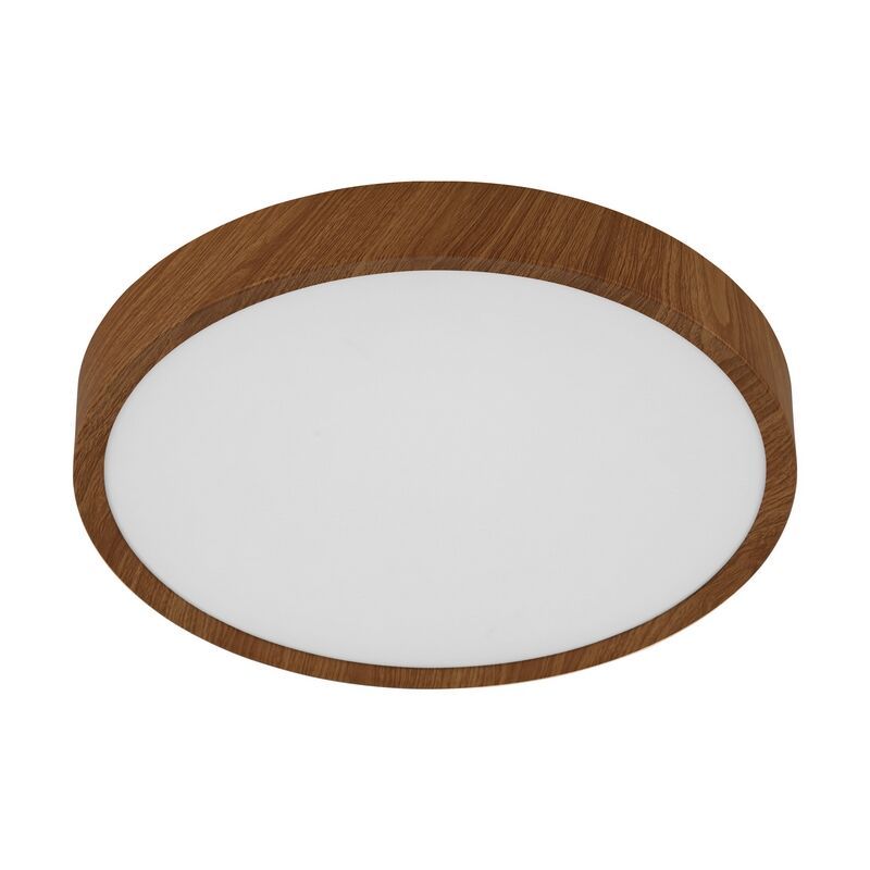 Bruine moderne plafonniere, Jouk, kunststof, 33w 3000K (warm wit) LED