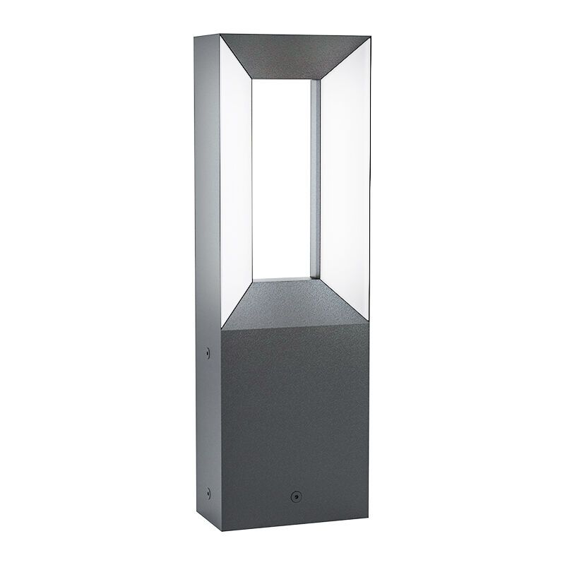 Zwarte moderne buitenlamp, Larisa, aluminium, 5w 3000K (warm wit) LED