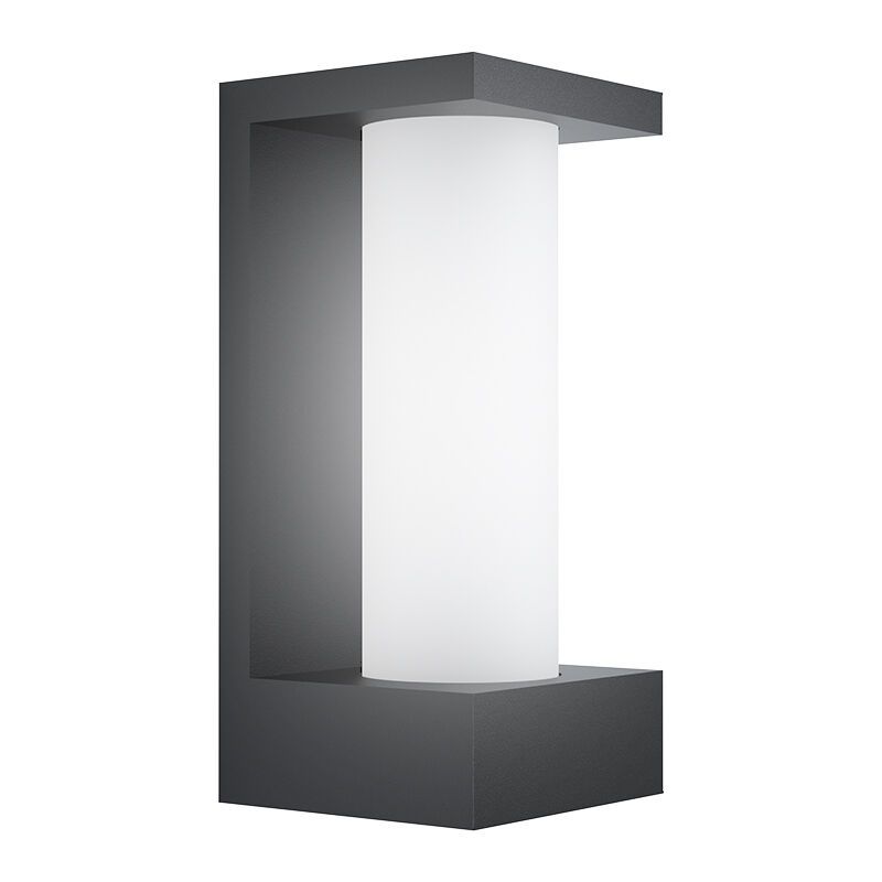 Zwarte moderne buitenlamp, Lilianne, aluminium, 6w 3000K (warm wit) LED Zwarte moderne buitenlamp, Lilianne, aluminium, 6w 3000K (warm wit) LED