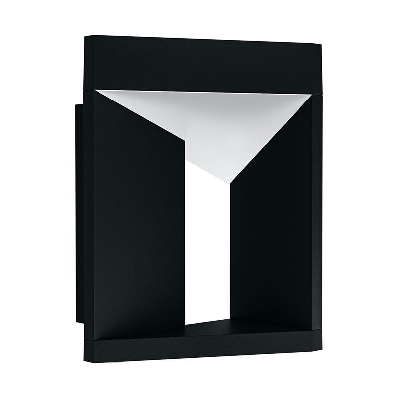 Zwarte moderne buitenlamp, Lyke, aluminium, 10w 3000K (warm wit) LED Zwarte moderne buitenlamp, Lyke, aluminium, 10w 3000K (warm wit) LED