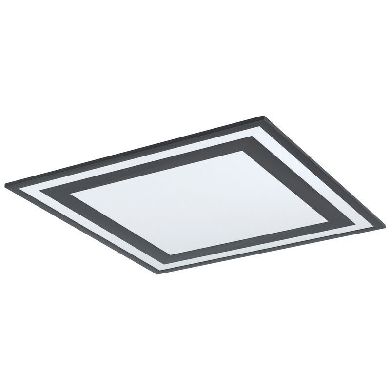 Zwarte moderne plafonniere, Tirzah, aluminium, 36w 4000K (wit) LED