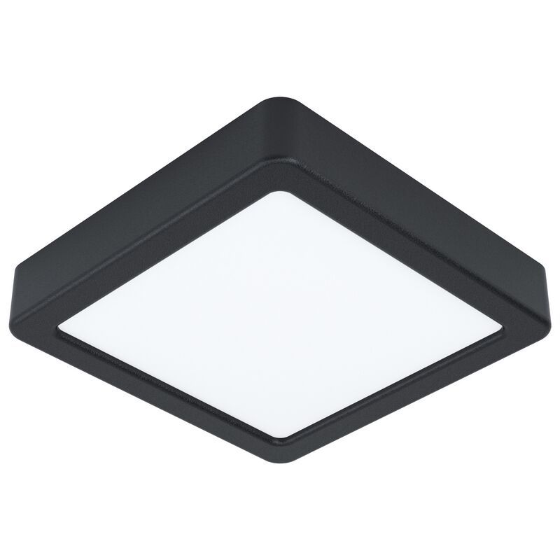 Zwarte plafondlamp Pascale, staal, 10w 3000K (warm wit) LED