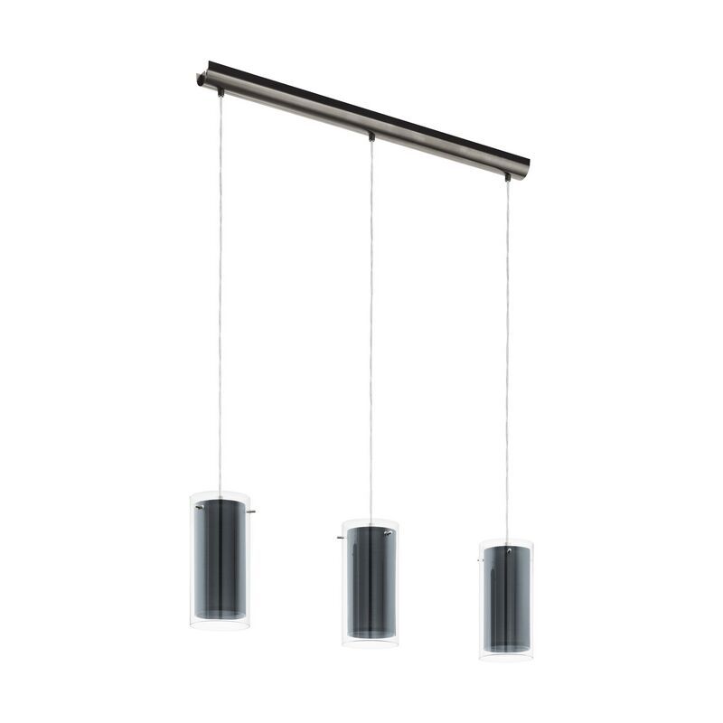 Nikkelen moderne hanglamp glas, Barceno