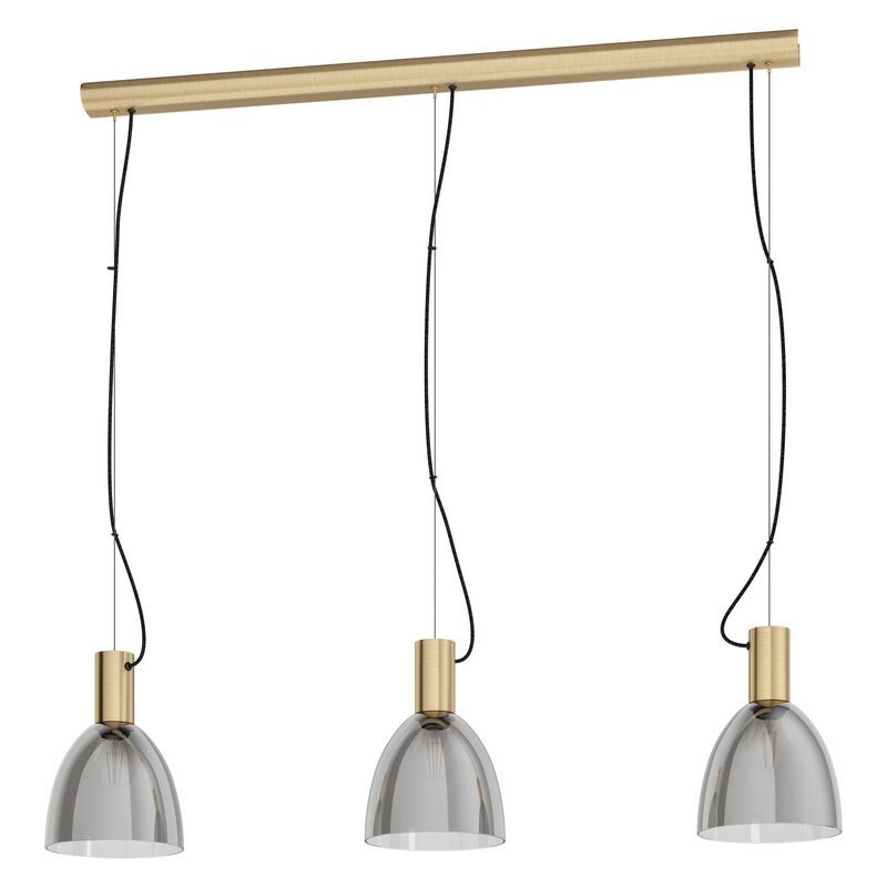 Bronzen moderne hanglamp glas, Driek Bronzen moderne hanglamp glas, Driek