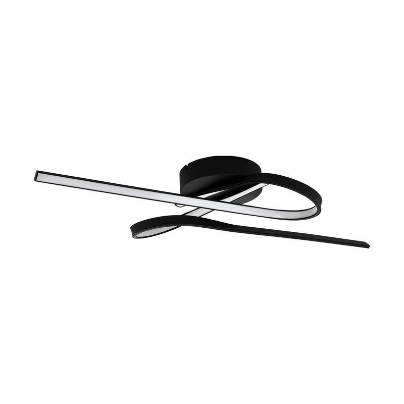 Zwarte design plafonniere, Tinus, staal, 21w 3000K (warm wit) LED