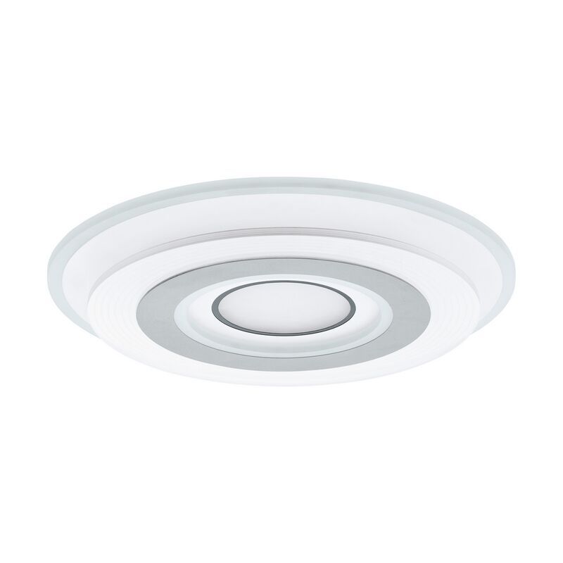 Witte moderne plafonniere, Sim, kunststof, met verstelbare lichtkleur