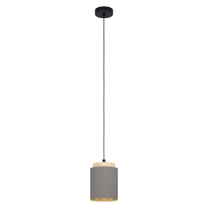 Bruine moderne hanglamp stof, Gabi Bruine moderne hanglamp stof, Gabi
