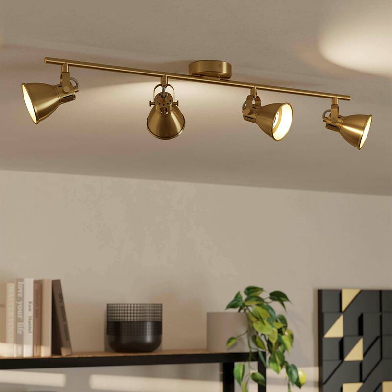 Gouden industriële plafondspot aluminium, Tinke Gouden industriële plafondspot aluminium, Tinke