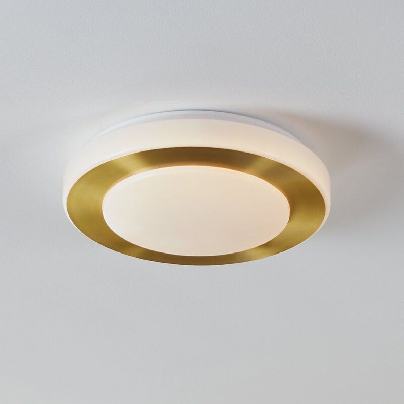 Gouden badkamer plafondlamp kunststof, Amina, 3,6W, 3000K LED, IP44
