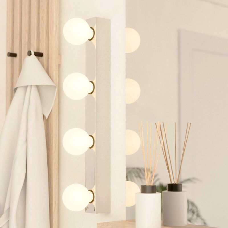 Chromen wandlamp aluminium, Raoul