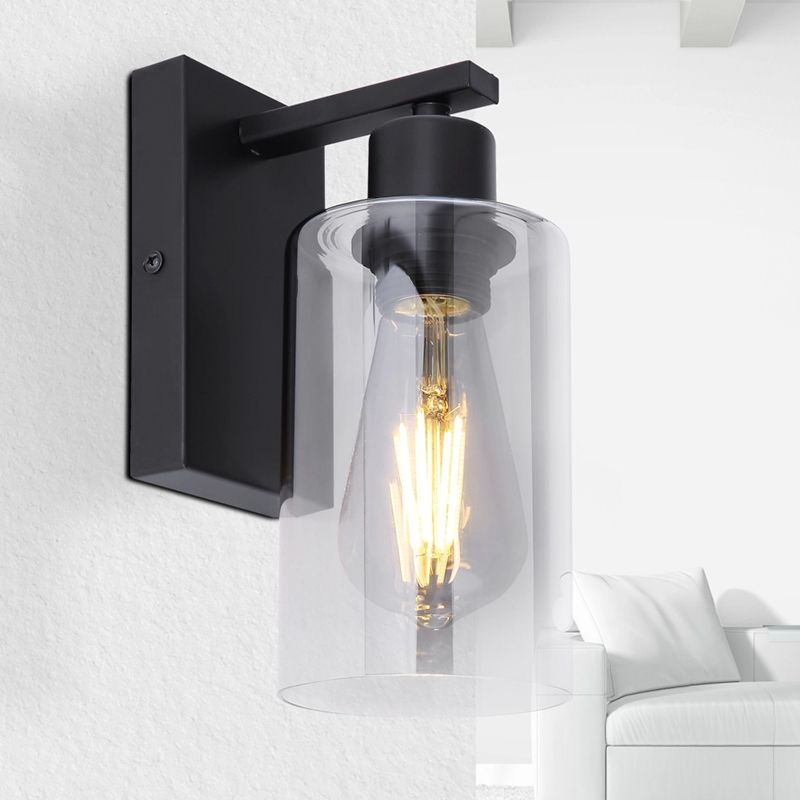 Zwarte moderne wandlamp glas, Mariya Zwarte moderne wandlamp glas, Mariya