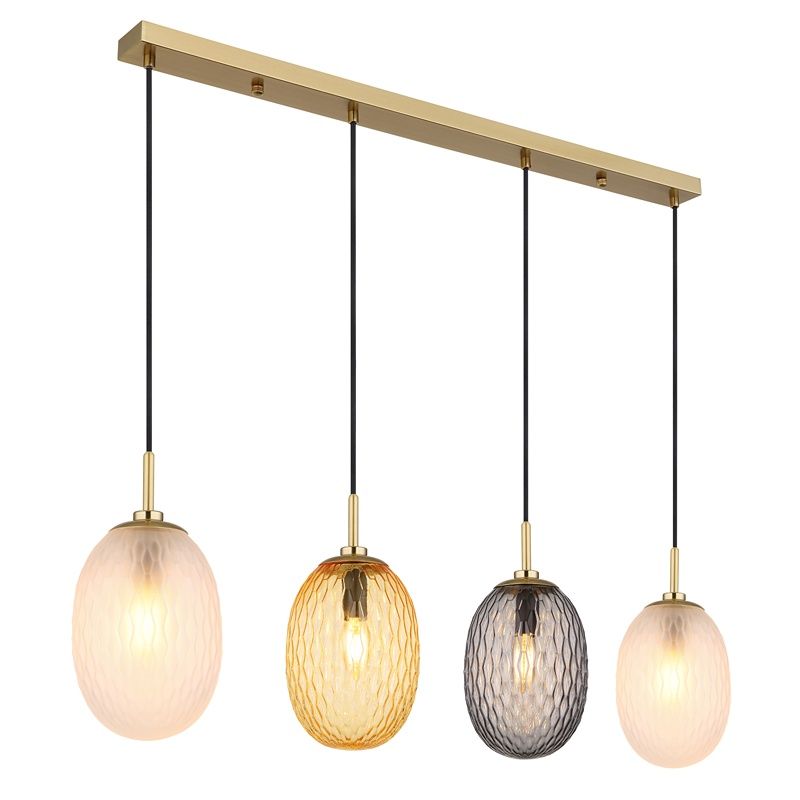 Veelkleurige retro hanglamp glas, Dilata