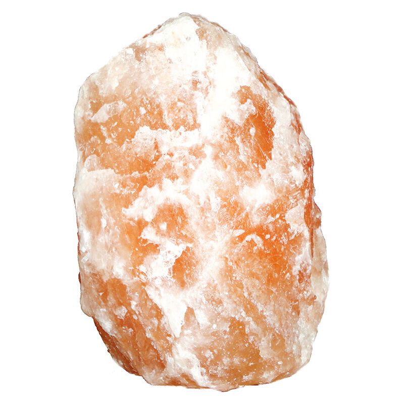 Oranje zoutlamp Mersa, 16 cm